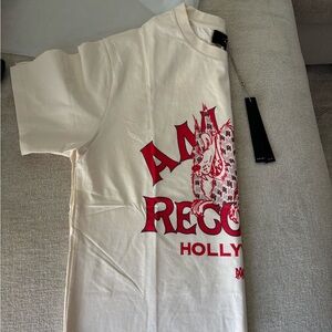 AMIRI White Tee with Red Graphic
